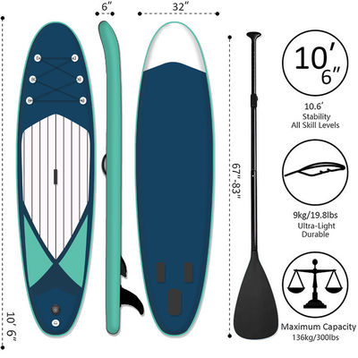 Inflatable Surfboard Sup Stand Up Paddle Board 10'6''X32''X6''